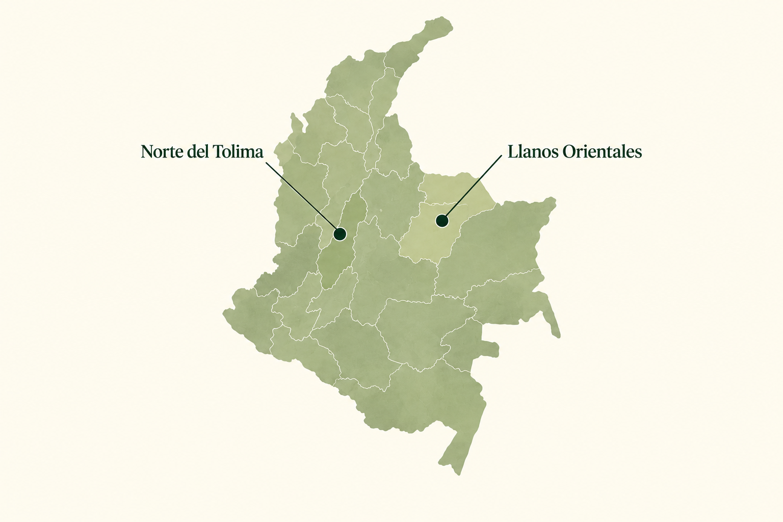 Norte del Tolima · Llanos Orientales